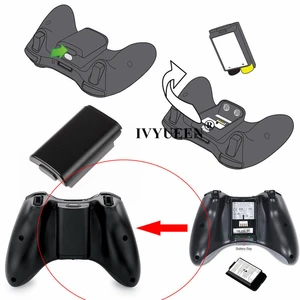 Ivyueen 360 Xbox Controller, 20 drahtlose Controller -Teile, AA -Batterie, hintere Abdeckung, Schwarz und Weiß, Batterieersatzabdeckung 12 Hauptverkaufsaustausch Xbox 360 White - №5