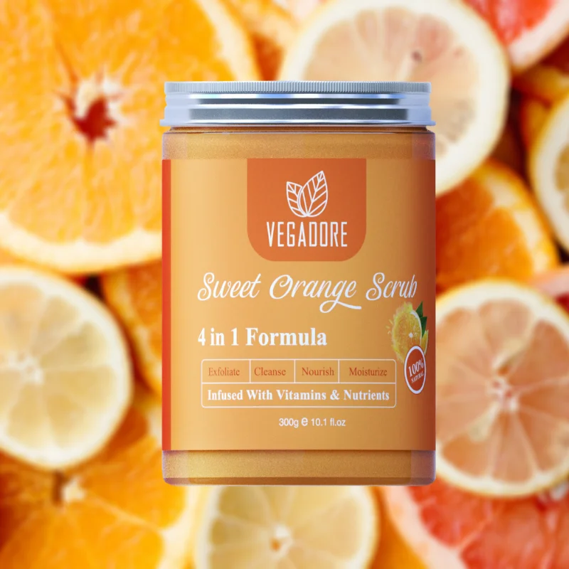 Sweet Orange Body Scrub Hydrating Exfoliating Scrub Lotion Deep Cleansing Cutin Refine Pores Scrub Remove Dead Skin 300ml