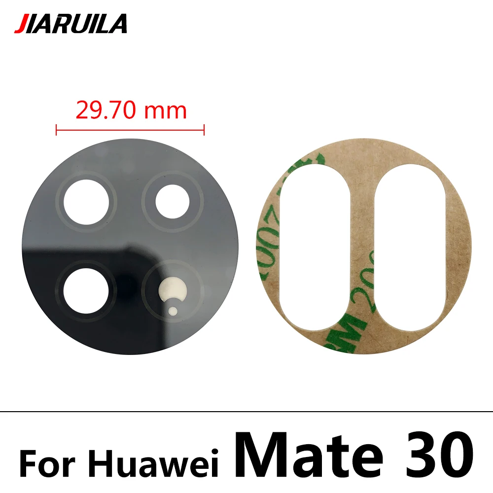 5 sztuk, szklany obiektyw tylnego aparatu do Huawei Mate 30 10 Lite Mate 20 40 50 8 Pro 20X 9 z naklejką Części zamienne