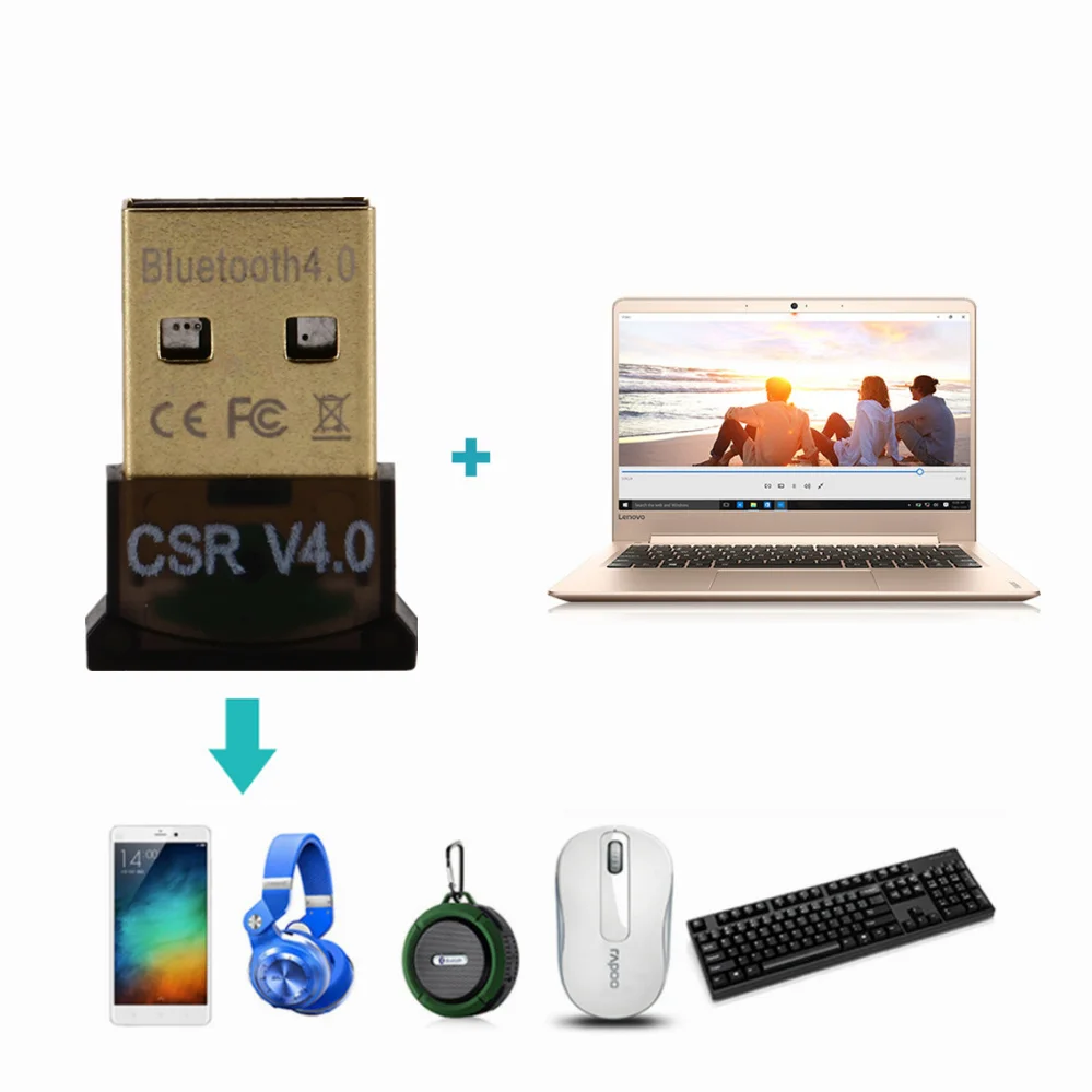 PzzPss USB Bluetooth 5,0 adaptador Dongle transmisor de alta velocidad Mini Bluetooth 5,0 4,0 receptor USB para PC ordenador portátil