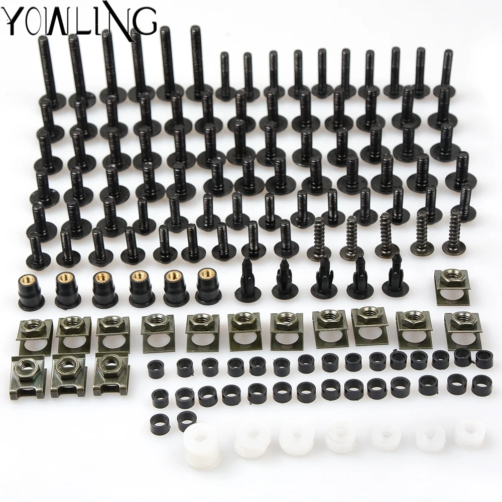 Motorcycle Full Fairing Body Bolt Kit Screw Spire Speed Fastener Clip For Moto BREVA 1100 2006 2007 2008 2009 2010 2011 2012