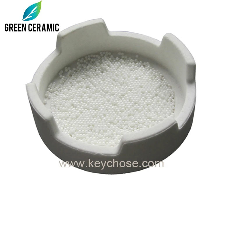 Green 2Pcs Furnace Sintered Zirconia Crucible for Crowns Bridges Dentist Lab Cover Round Shape Holding Beads In Oven High Purity