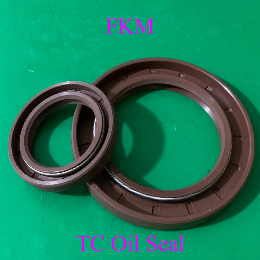 16*28*7 16x28x7 16*35*6/7/10 16x35x6/7/10 Brown Fluoro FKM Fluorine Rubber Spring 2 Lip TC Gasket Radial Shaft Skeleton Oil Seal