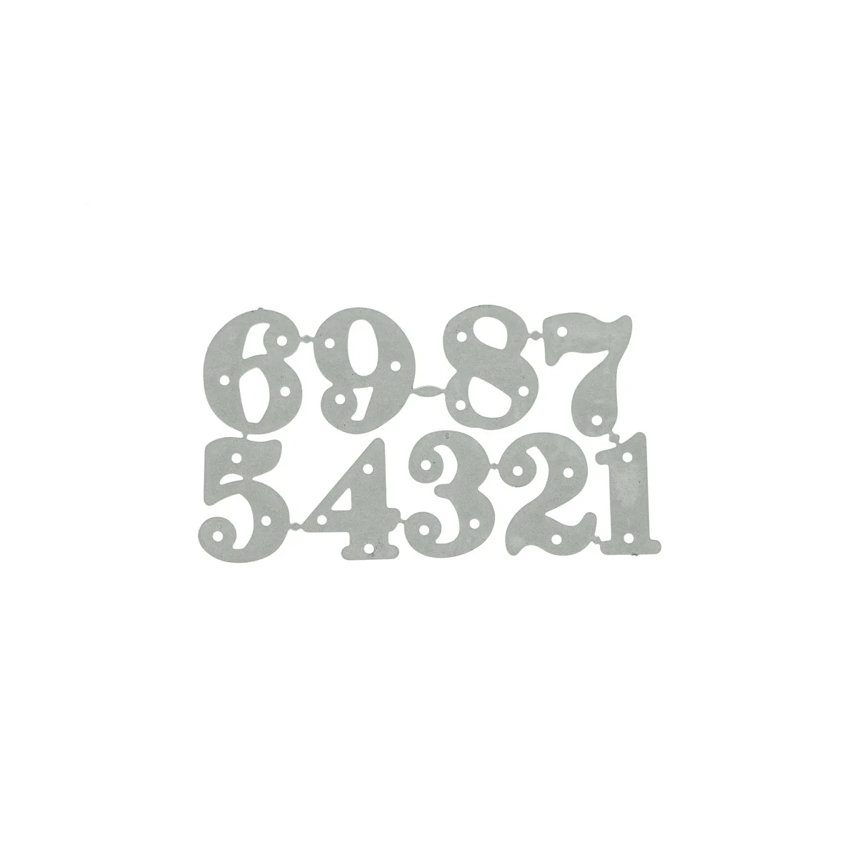 1~9 Small Size Number Pattern Metal Cutting Dies Cutter Mold For DIY Birthday Congratulation Card Decorating