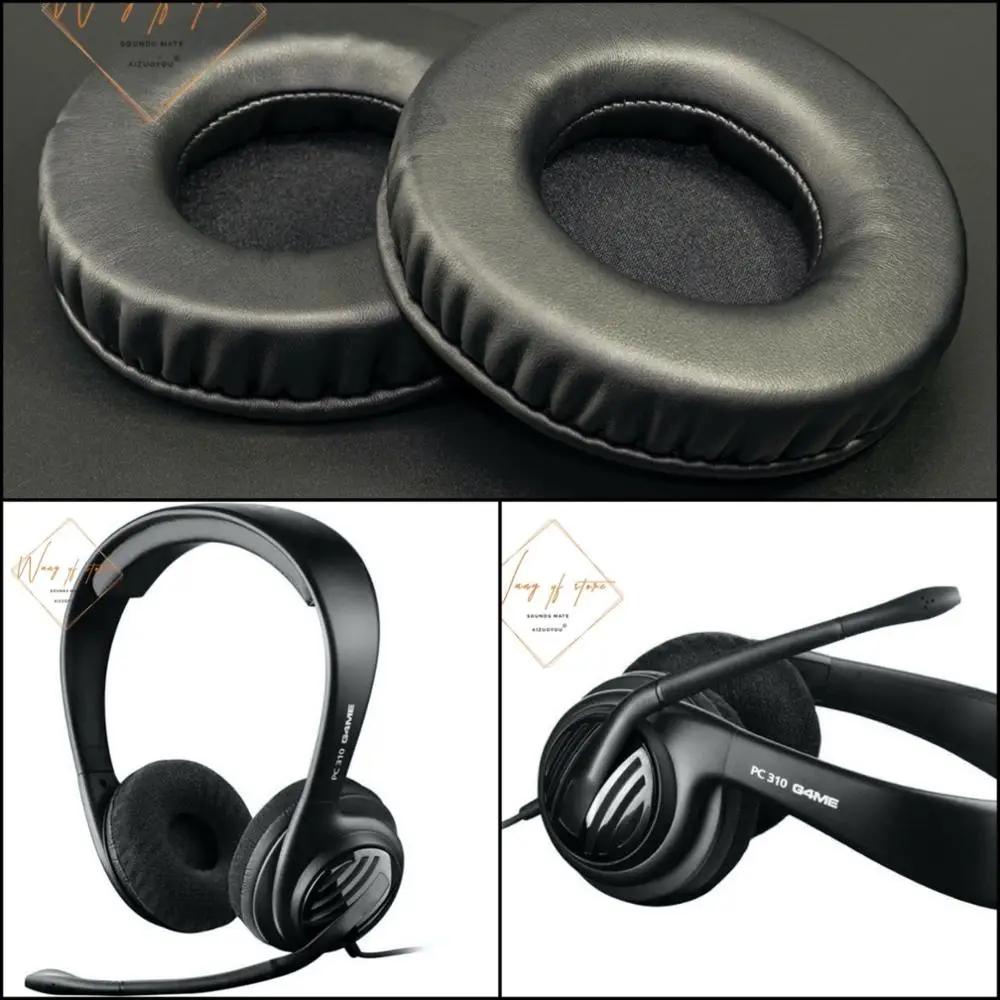 Soft Leather Ear Pads Foam Cushion EarMuff For Sennheiser PC 310 G4ME Headphone Perfect Quality, Not Cheap Version