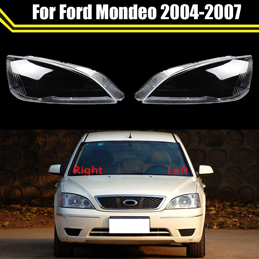 For Ford Mondeo 2004 2005 2006 2007 Headlamps Caps Transparent Lampshade Lamp Shell Headlights Cover Lens Head Light Glasses