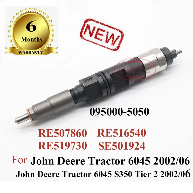 

ORLTL 095000-5050 Common rail pump injector RE507860 RE516540 RE519730 SE501924 Nozzle 5050 For DENS0 Injector