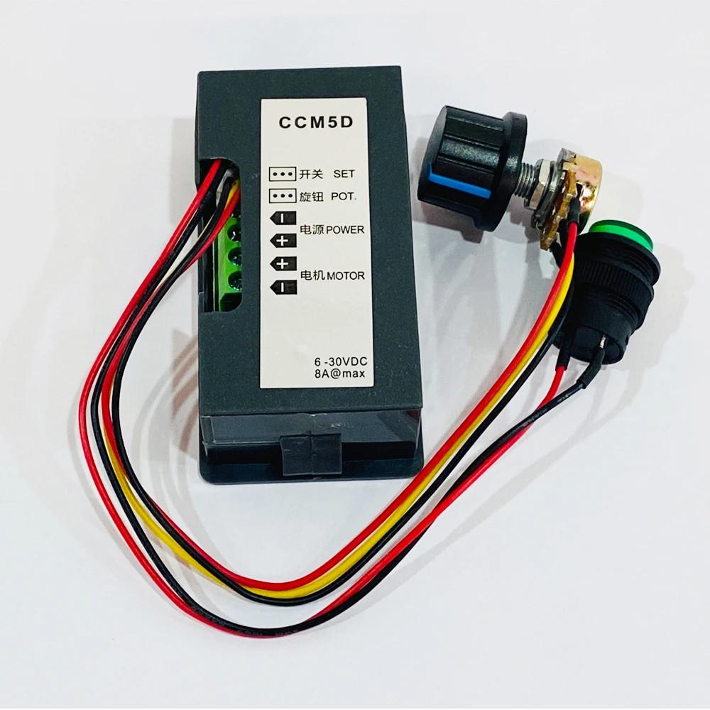 1PC 6-30V 6A 16Khz PWM DC Motor Speed Controller CCM5D Digital Display LED Motor Controller Speed Regulator Motor Speed Controll