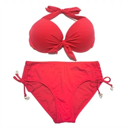 Phụ Nữ Push Up 2022 Bikini Giữa Eo Đồ Bơi Có Thể Điều Chỉnh Đồ Tắm Với Bên Phối Đồ Bơi Đầy Đủ Độ Phủ Bơi Mặc Đi Biển