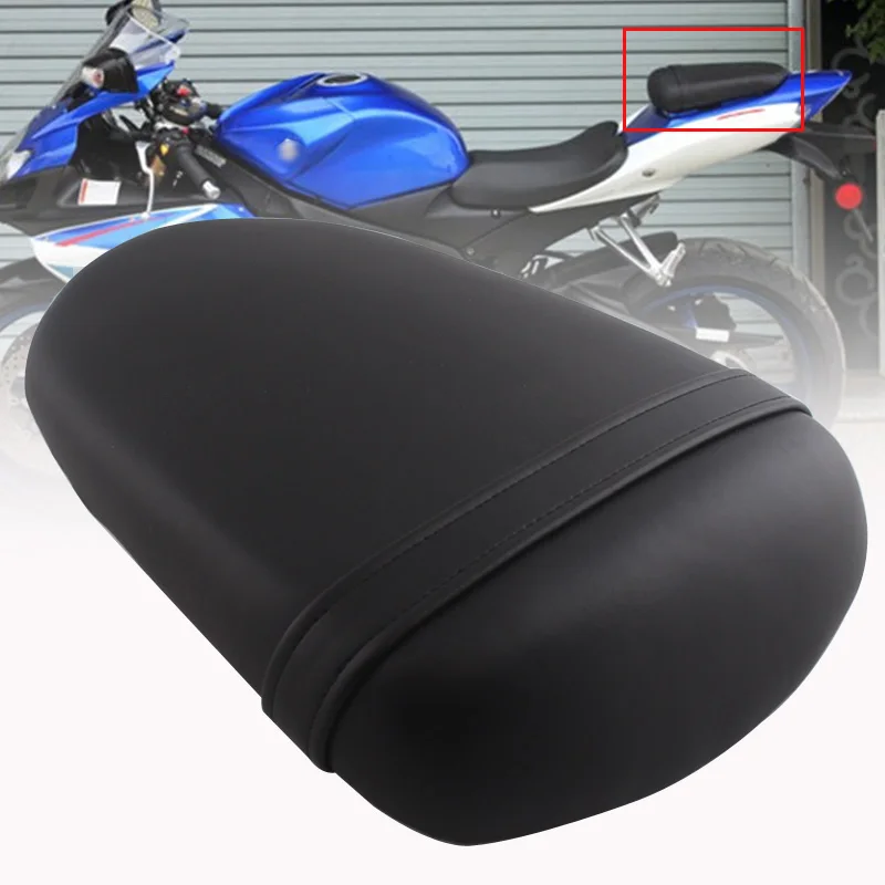 

Motorcycle Black Leather Rear Passenger Pillion Seat For SUZUKI GSX R600 GSX R750 K8 2008-2010 2009 Hot Sale