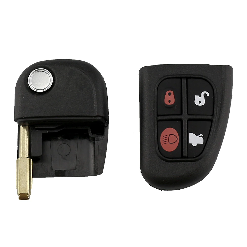 YIQIXIN 4 Button For Jaguar S X Type XJ XJR XJ8 XK XF 2002-2008 1999-2009 Remote Car Key 315/433Mhz 4D60 Chip Folding Flip Key