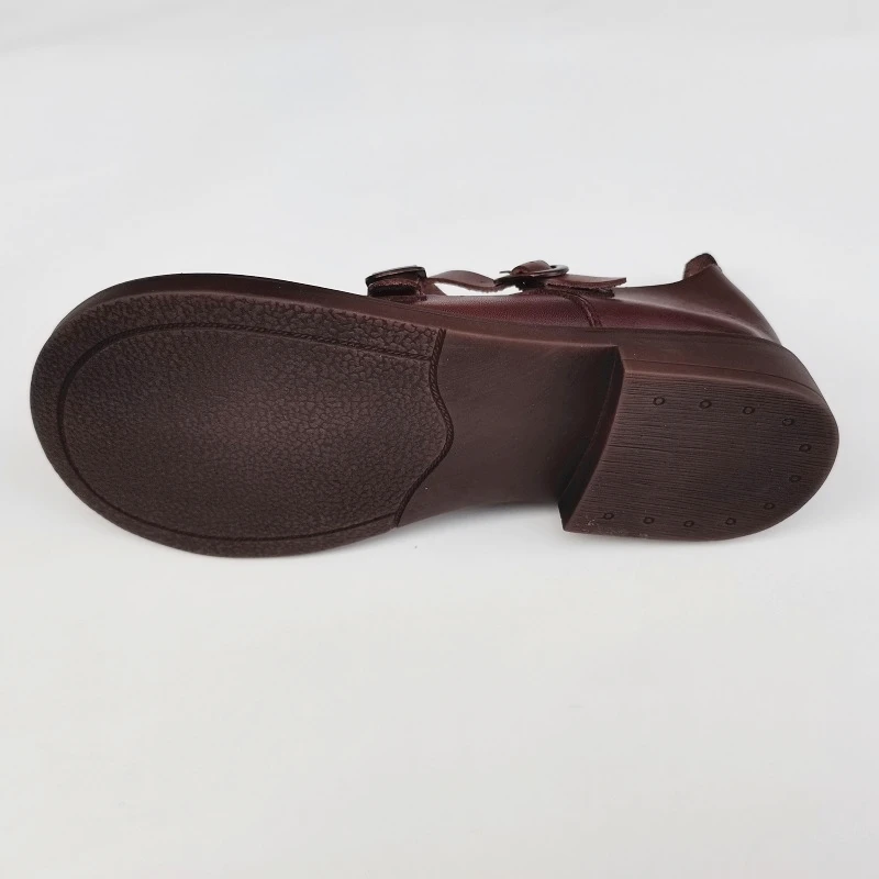 Careaymade-zapatos grandes de piel auténtica para mujer, calzado de cuero auténtico, retro, de edición ancha, planos, transpirables y suaves