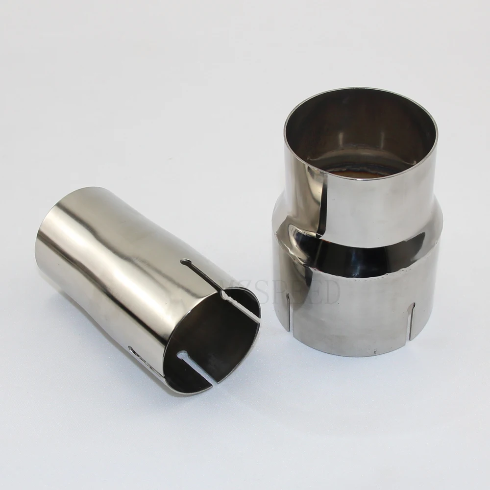 1pcs car Accessories 304 stainless steel pipe Exhaust pipe reducing joint Large to small size Universal muffler sleeve