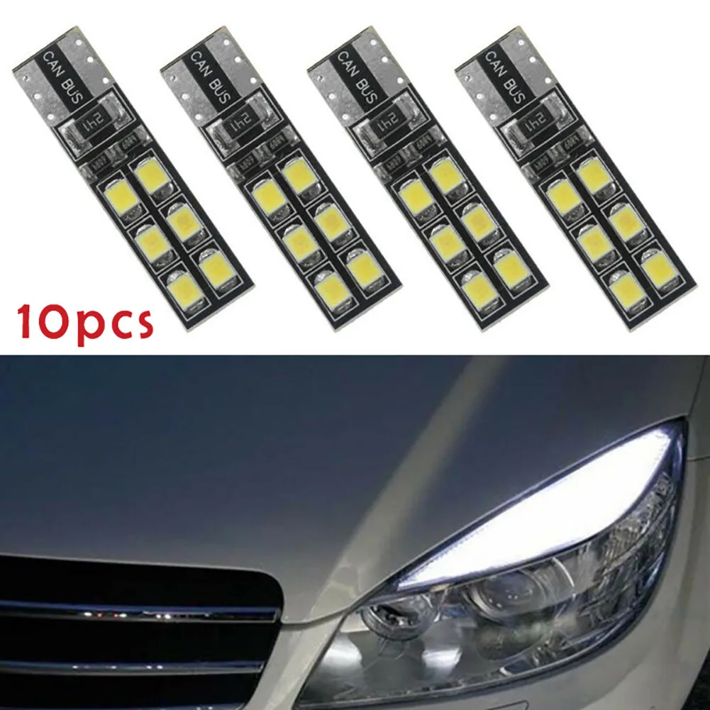 10pcs Car LED Lights Bulb 6000K White Lighting Error Free Canbus For Mercedes W204 C300 DC12-24V Accessories Car Light Bulbs