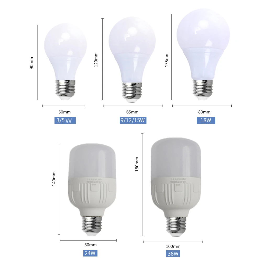 Imagem -02 - Lot dc 12 v Lâmpada Led Lâmpadas E27 3w 5w 7w 9w 12w 15w Bombilla para Lâmpadas Led Solares 12 Volts de Baixa Tensão de Iluminação da Lâmpada Pcs