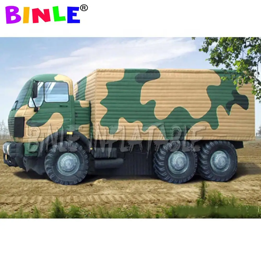 Cool ideas camouflage inflatable jeep car,Off-road military vehicle model for event advertising