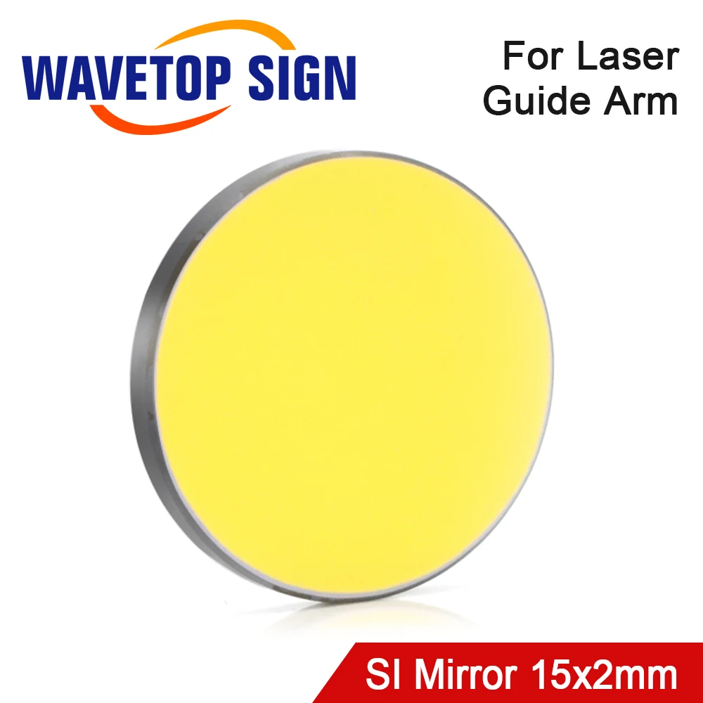 WaveTopSign Co2 Лазерная Si отражающее зеркало 15x2 мм для лазерный Красота лазерный рукоятка направляющего выступа