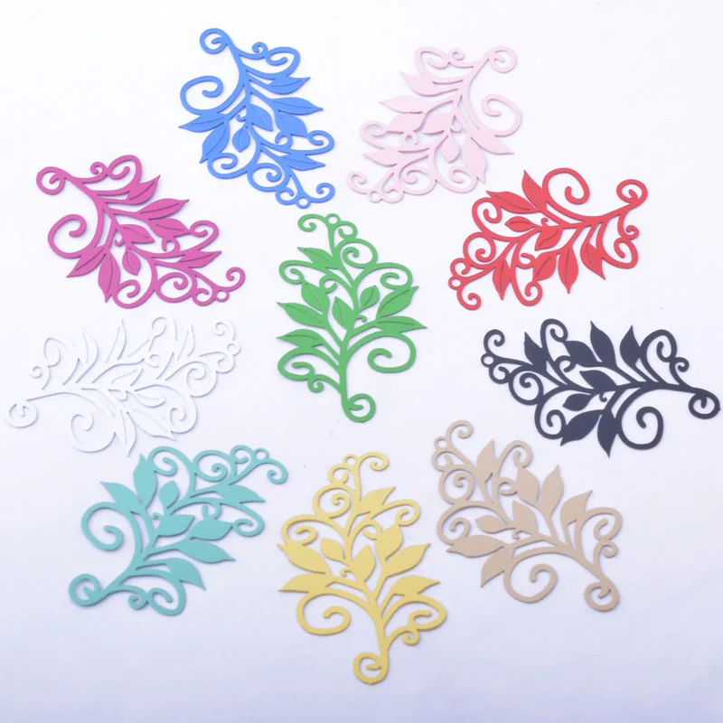 30pcs AB6738  40*26mm Filigree Laser Cut Leaf Charms Brass  DIY Earring