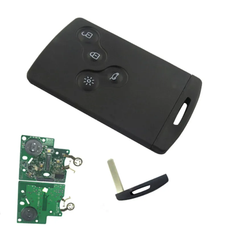 Hands Free System Smart Key Keyless Smart Key Hitag AES 2013 PCF7953 Chip FSK 434MHz 4 button for Renault Clio 4  key