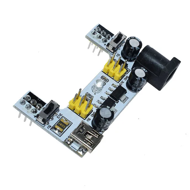 MB102 Breadboard Power Supply Module white Breadboard Dedicated Power Module 3.3V 5V MB-102 Solderless Bread Board for arduino