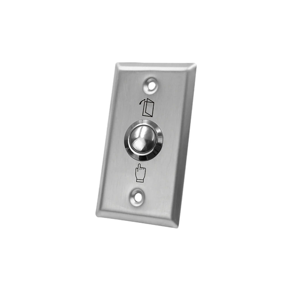 Stainless Steel Exit Button Backlight Push Switch Door Sensor Opener Release for Magnetic Lock Access Control S50L