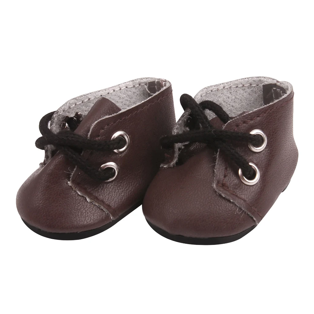 Dolls Shoes for Mel-chan Mellchan Baby Doll, for 9-12inch Reborn Doll Newborn Baby Doll, Stylish Flats Sneakers, PU Leather