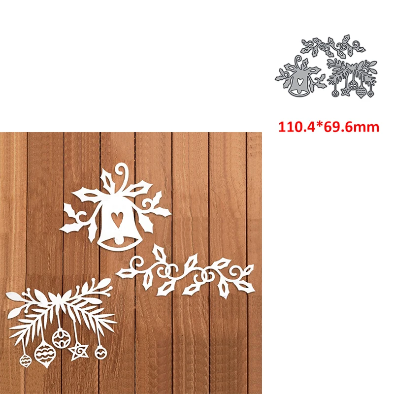 metal cutting dies mold die cut holly bell flowers border DIY Scrapbooking paper craft knife mould blade punch stencils dies