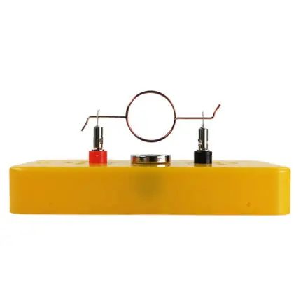 

simple Motor principle explanation model The energized coil rotates in the magnetic field Physics experiment