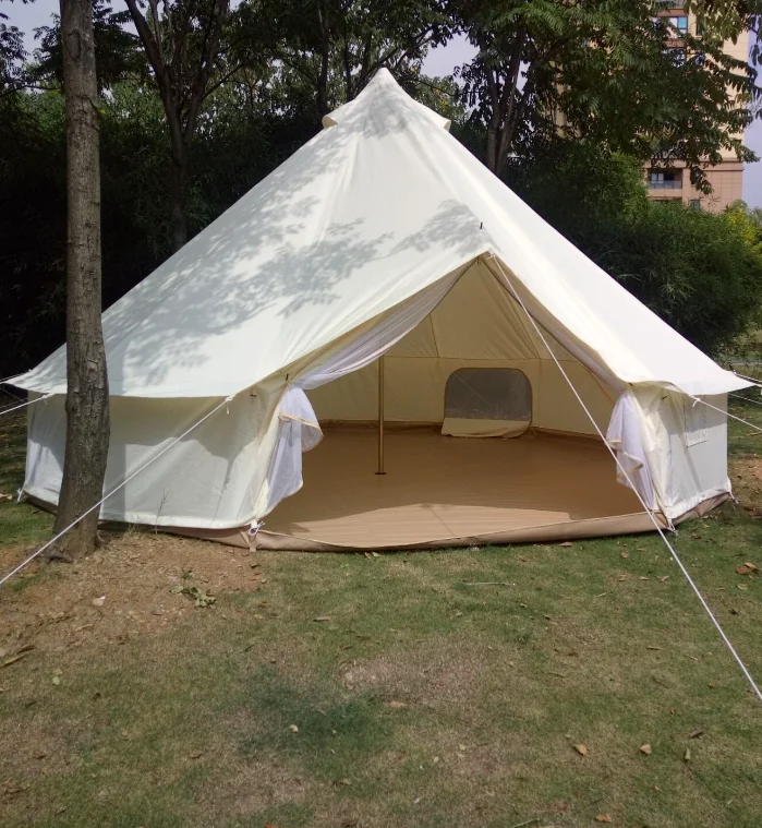 FREE SHIPPING! 4M oxford canvas  Outdoor camping bell tent, waterproof canvas tent