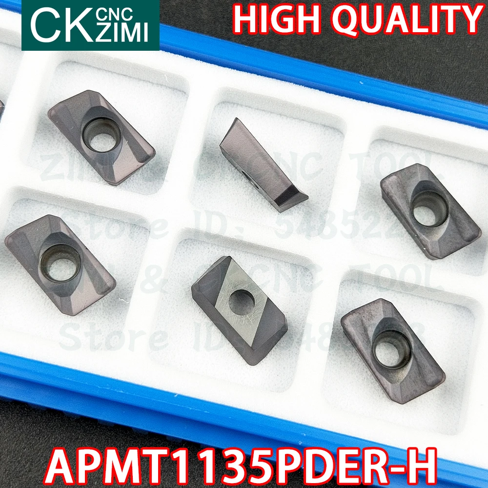 APMT1135PDER-H ZM1125 APMT 1135 PDERH超硬インサート肩フライス盤インサートツールCNC機械旋盤インデックス可能な切削工具