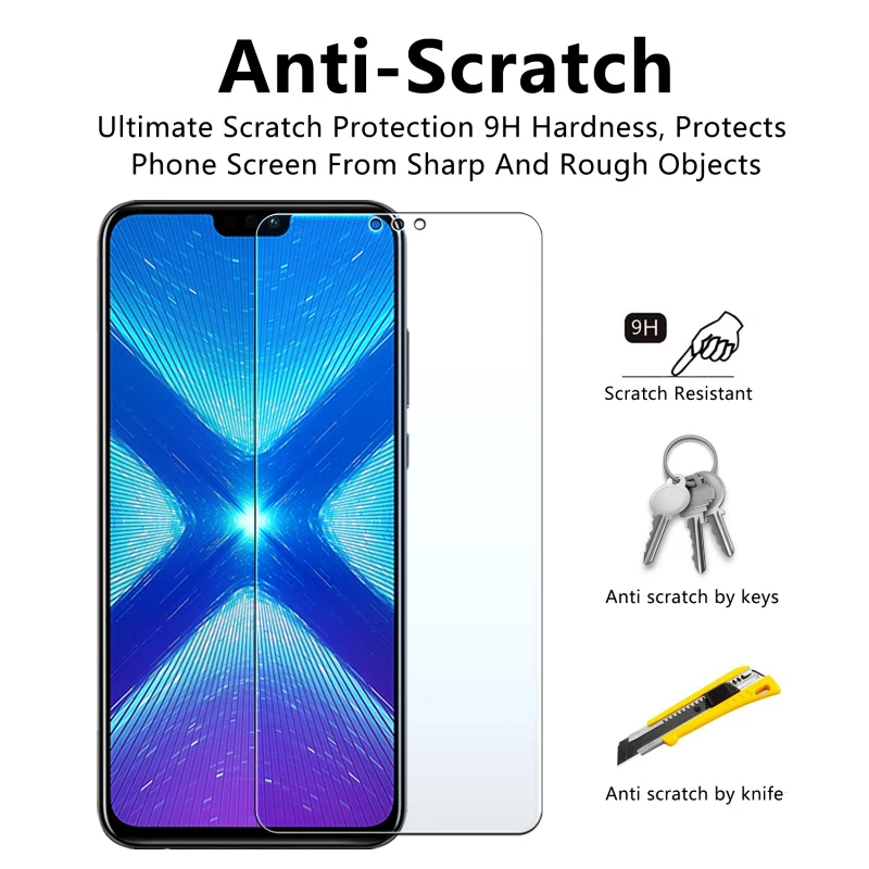 honor 8x glass protective for huawei 8 x tempered glas x8 screen protector Film for Honor 7A Dua-L22 Honor 7A Pro AUM-AL29 Case