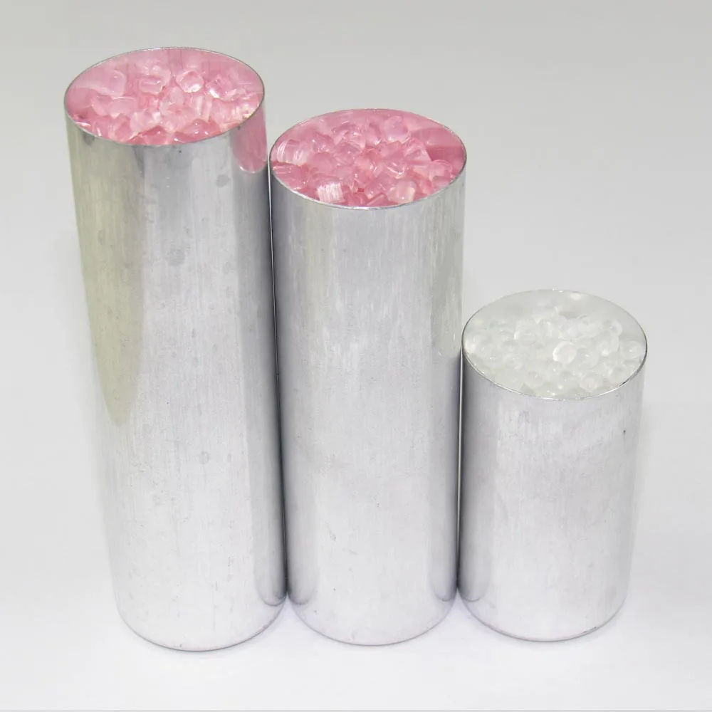 200pcs Dental Lab Material Aluminum Empty Cartridges Tube With Cover For Flexible Acrylic Resin Diameter 25.5mm