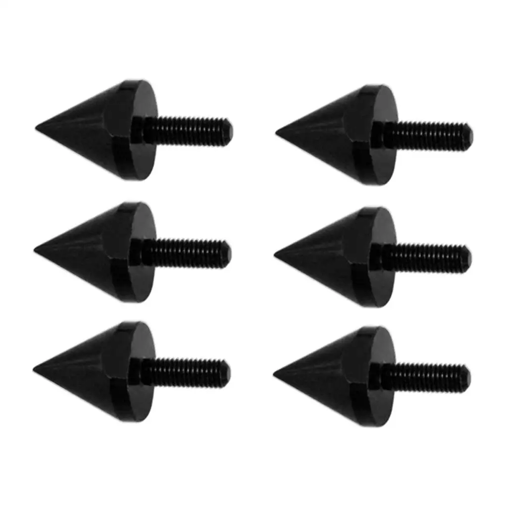 6 Pcs Universal 5mm Aluminum Motorcycle Windshield Screw Spike Bolt Mounting Kit