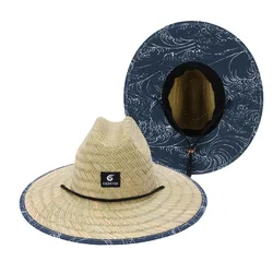 1pc/2pcs neue Frauen Rettungs schwimmer Hut Stroh Sommer Strand Sonnenhut Outdoor Böhmen Dame Mode Fedora Panama Hut