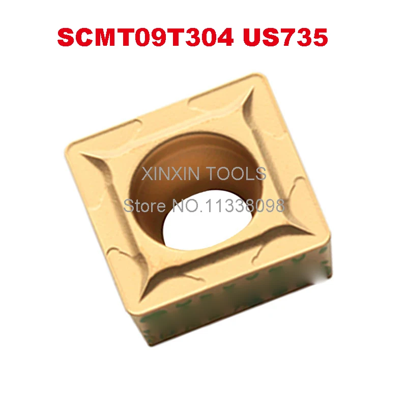 

SCMT09T304 US735 SCMT09T308 US735 carbide inserts for turning tool holder lathe cutter SCMT stainless steel machine