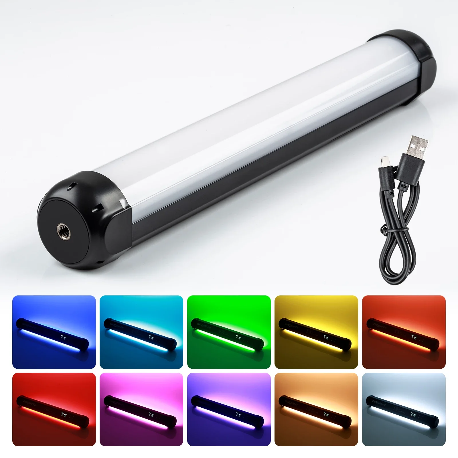 

Weeylite K21 8 Вт заполняющий светильник светодиодный RGB мягкий трубчатый светильник ручной светсветильник льник для фотосъемки Фото Видео светильник