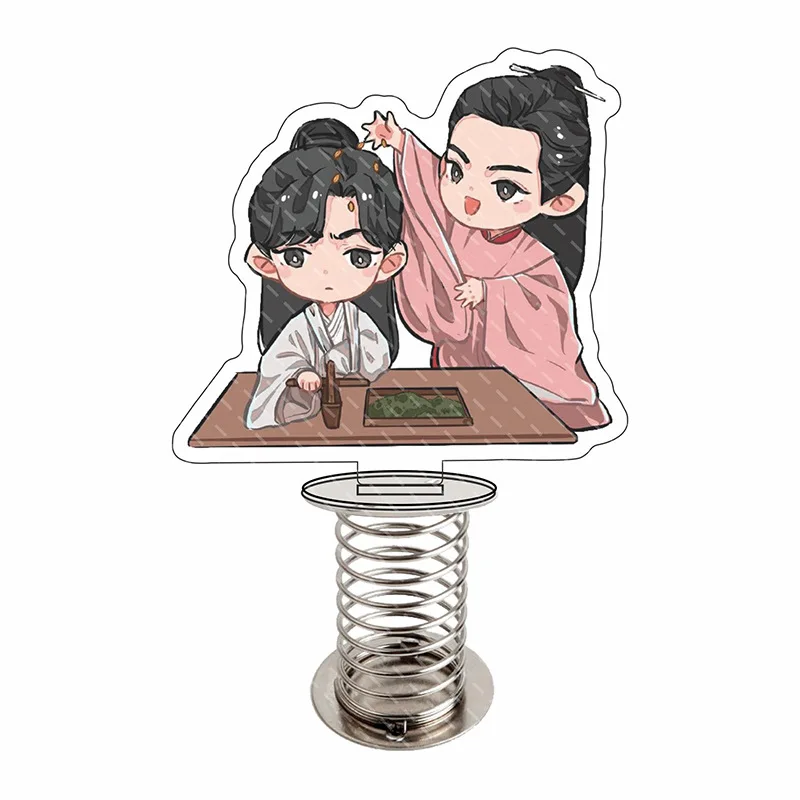 Shan He Ling Acrylic Stand Zhou Zishu, Gong Jun Word of Honor  Spring Shake Figure Model Plate Holder Standing Sign