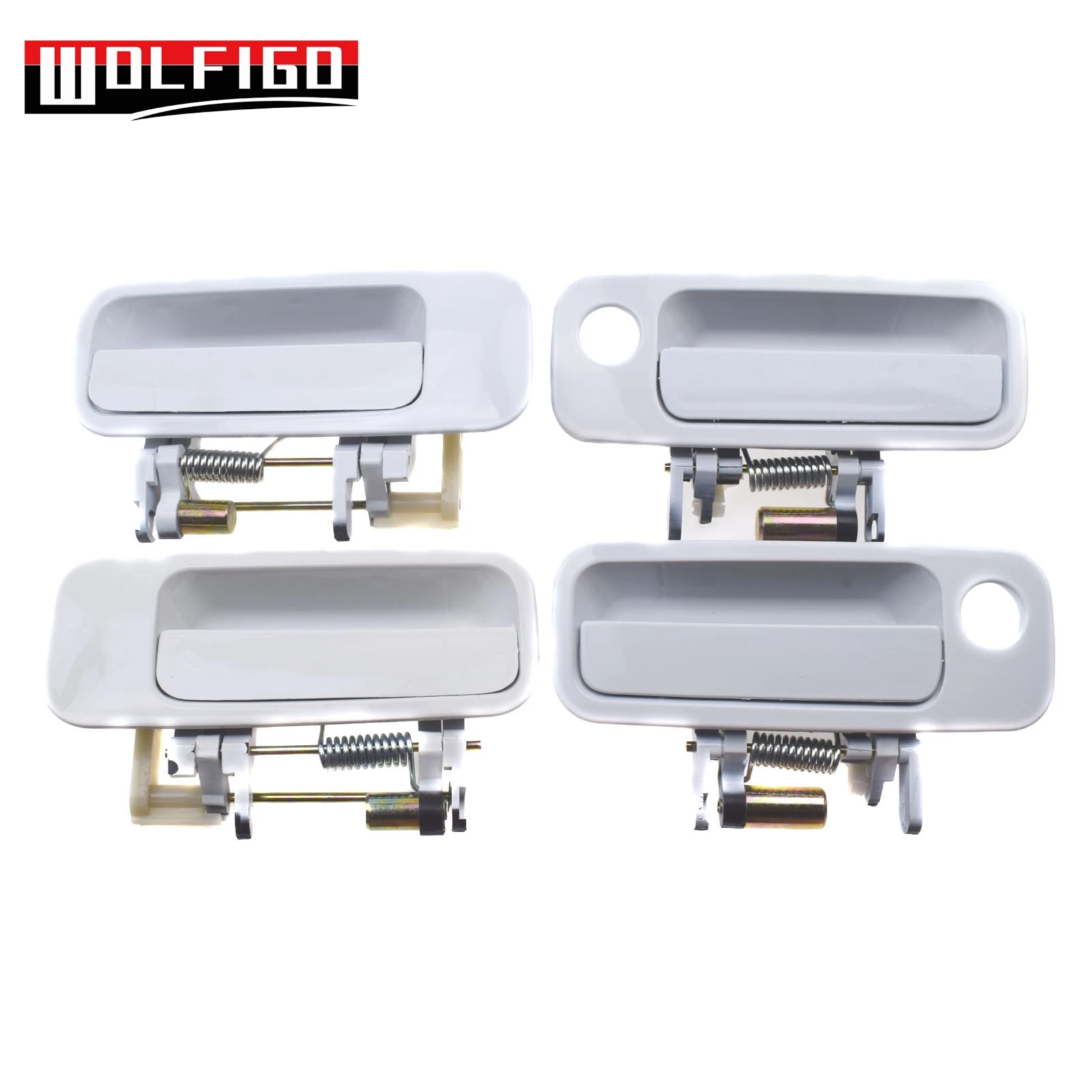 WOLFIGO New WHITE For Toyota Camry 1997-2001 Front Rear Car Outside Door Handles 69210AA010,69210AA010,69210-YC030,69240-YC030