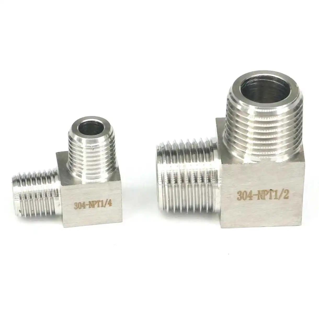 

High Pressure 200 Bar 1/8" 1/4" 3/8" 1/2" 3/4" 1" NPT BSPT Male 304 Stainless Steel Elbow Pipe Fitting Water Gas Oil