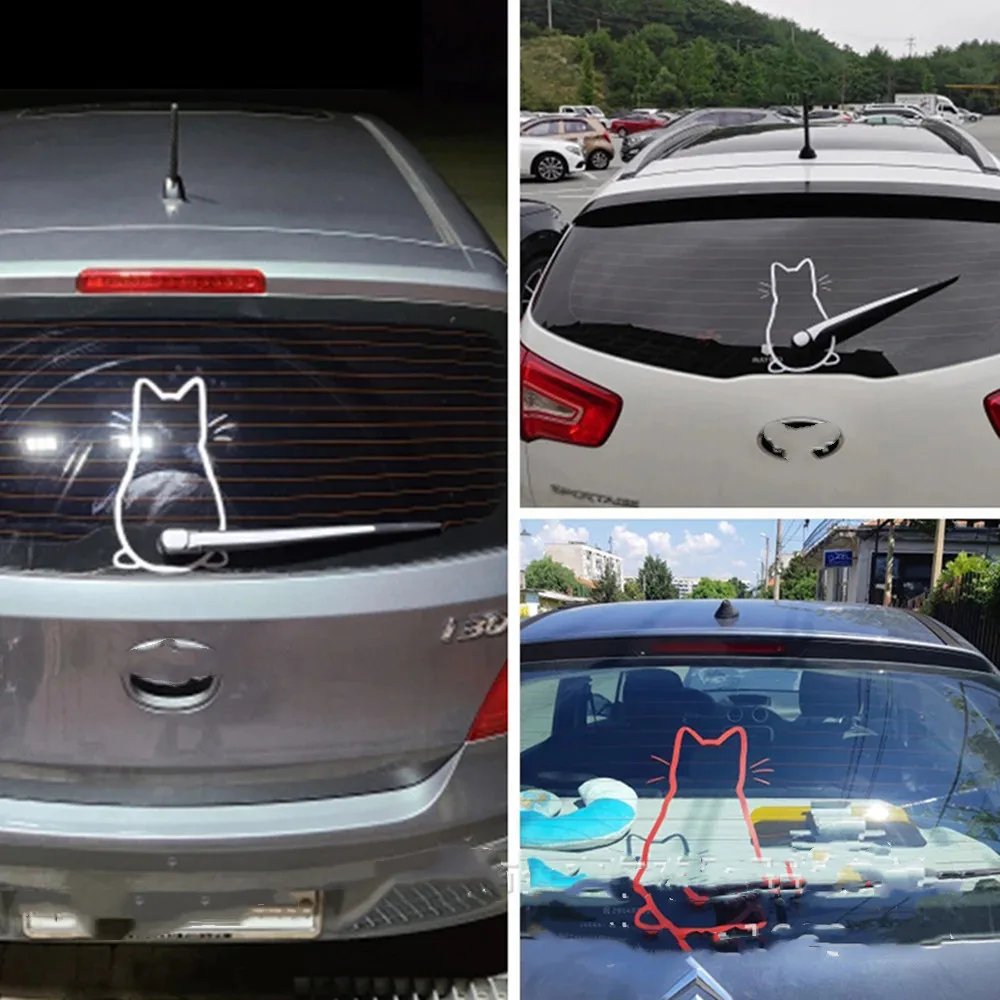 

20*32cm Car Sticker Body Window Rear Glass Wiper Stickers Auto Decoration Styling Stickers and Decals