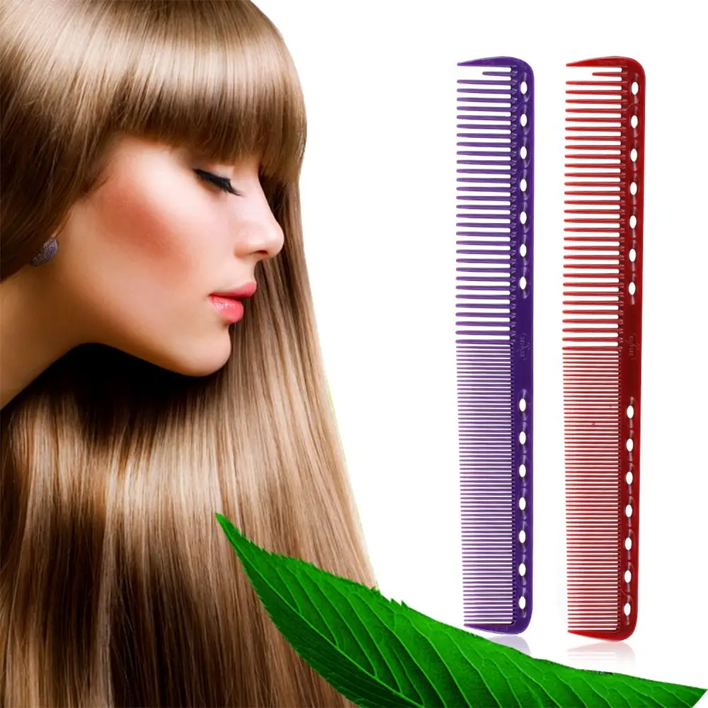 Beauty Plastic Anti-static Detangling Salon Styling Tool Hairdressing Flattop Hair cutting Comb