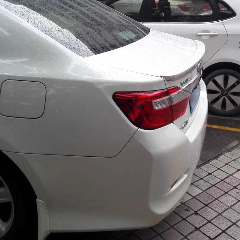 For Toyota Camry  2012-2016 Spoiler High Quality ABS Material Car Rear Wing Primer Color Rear Spoiler