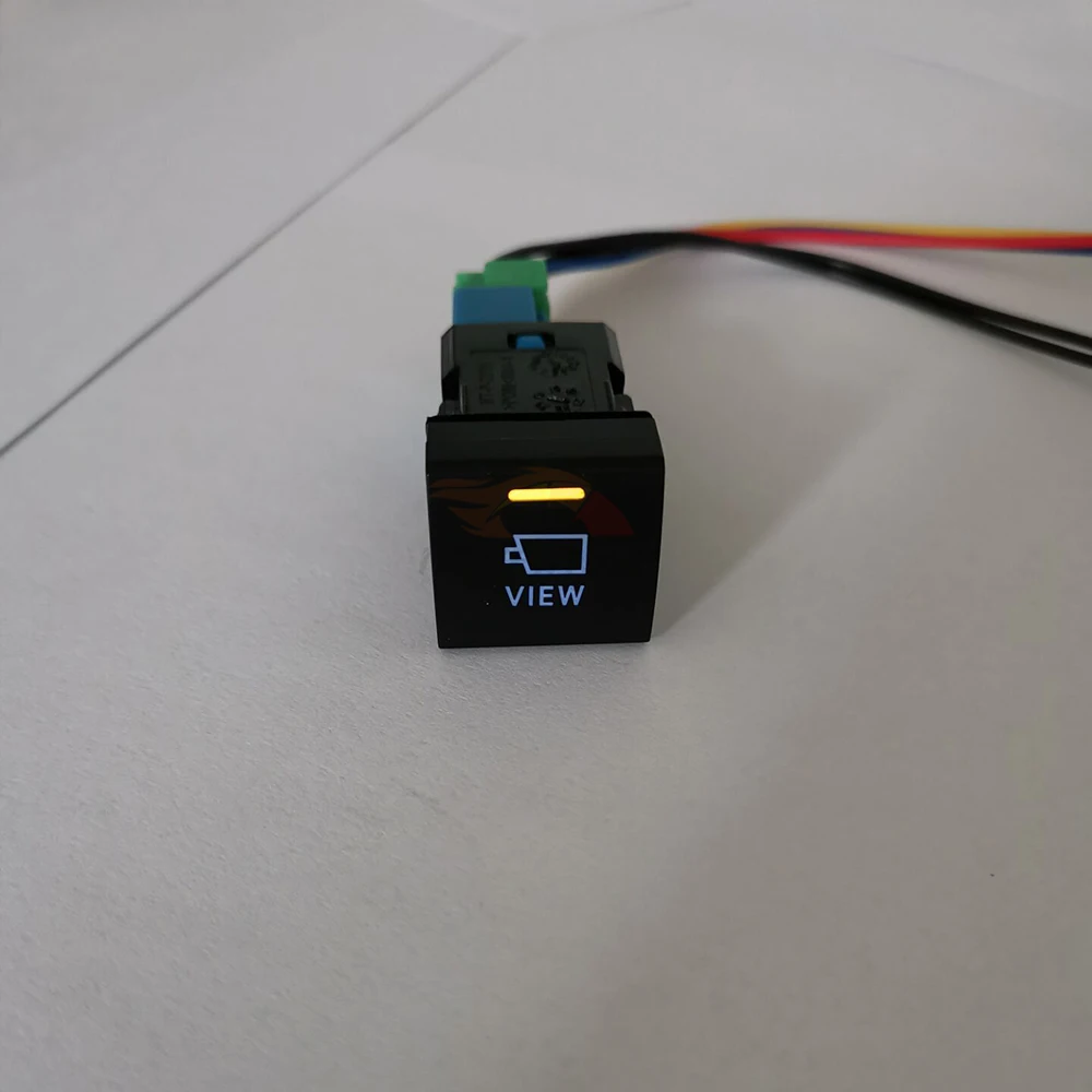 Blue LED Fuel Flap Opening Front Camera View Push Button Switch For Toyota Camry Land Cruiser Prado 150 2020 Corolla Altis