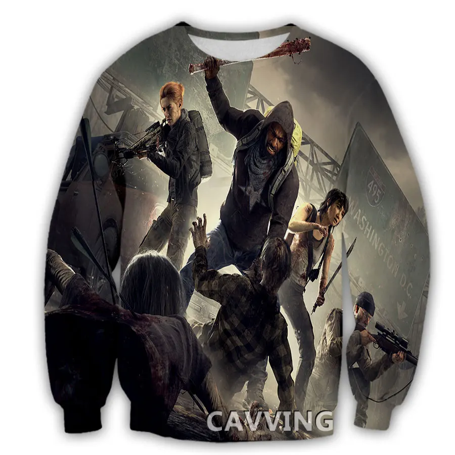 CAVVING 3D Printed TV Series The Walking Dead Crewneck Sweatshirts Harajuku Styles Tops Long Sleeve Sweatshirts for Men/women