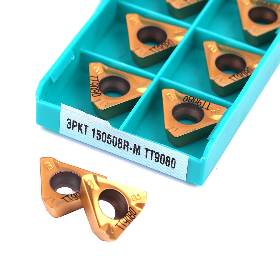 Высококачественные оригинальные твердосплавные пластины 3PKT150508R M TT9080, внешний токарный инструмент, токарный станок с ЧПУ, металлический то...