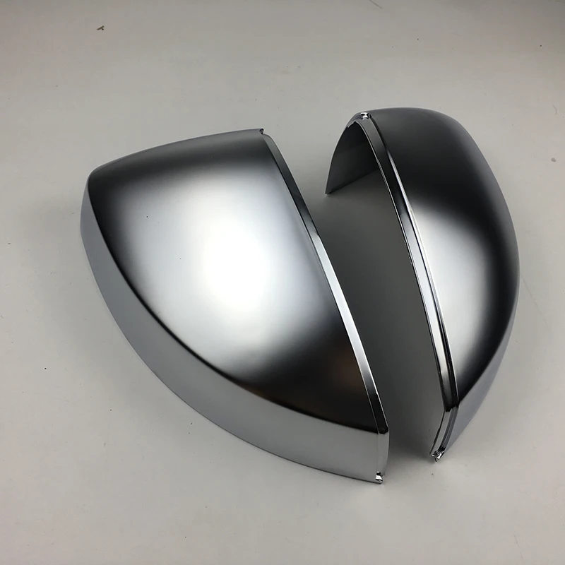 

For Audi A3 8V S3 RS3 A4 A5 B8 B8.5 B9 B7 B6 C7 A8 D4 A6 C8 A8 D5 Q5 Side Mirror Cover Caps Silver Matt chrome 2005-2020 Replace