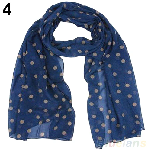 Fashion Women's Polka Dot Print Long Scarf Shawl Wrap Beach Wrap Stole Gift