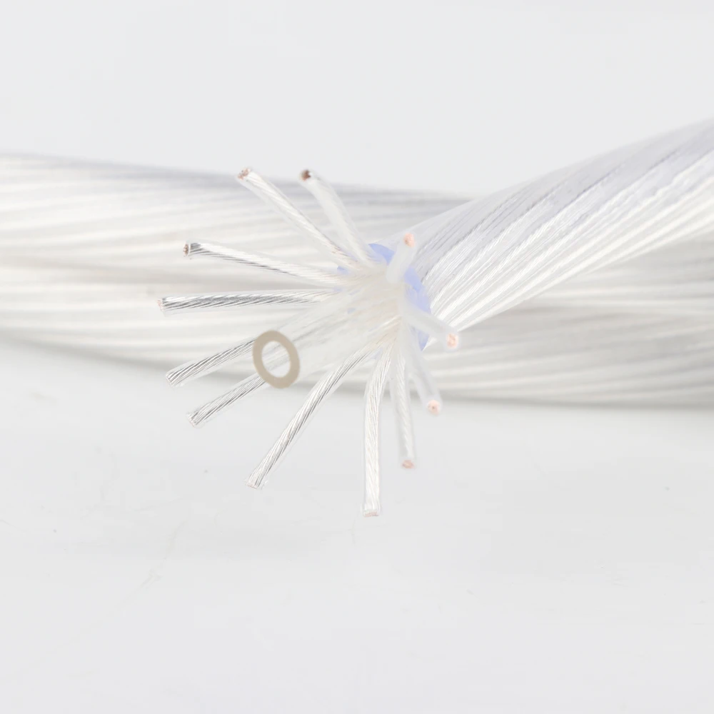 X420 Hi-end 4N OFC posrebrzany kabel luzem Hifi Audio 12 rdzeni głośnik Interconnect kabel Audio DIY głośnik luzem kabel