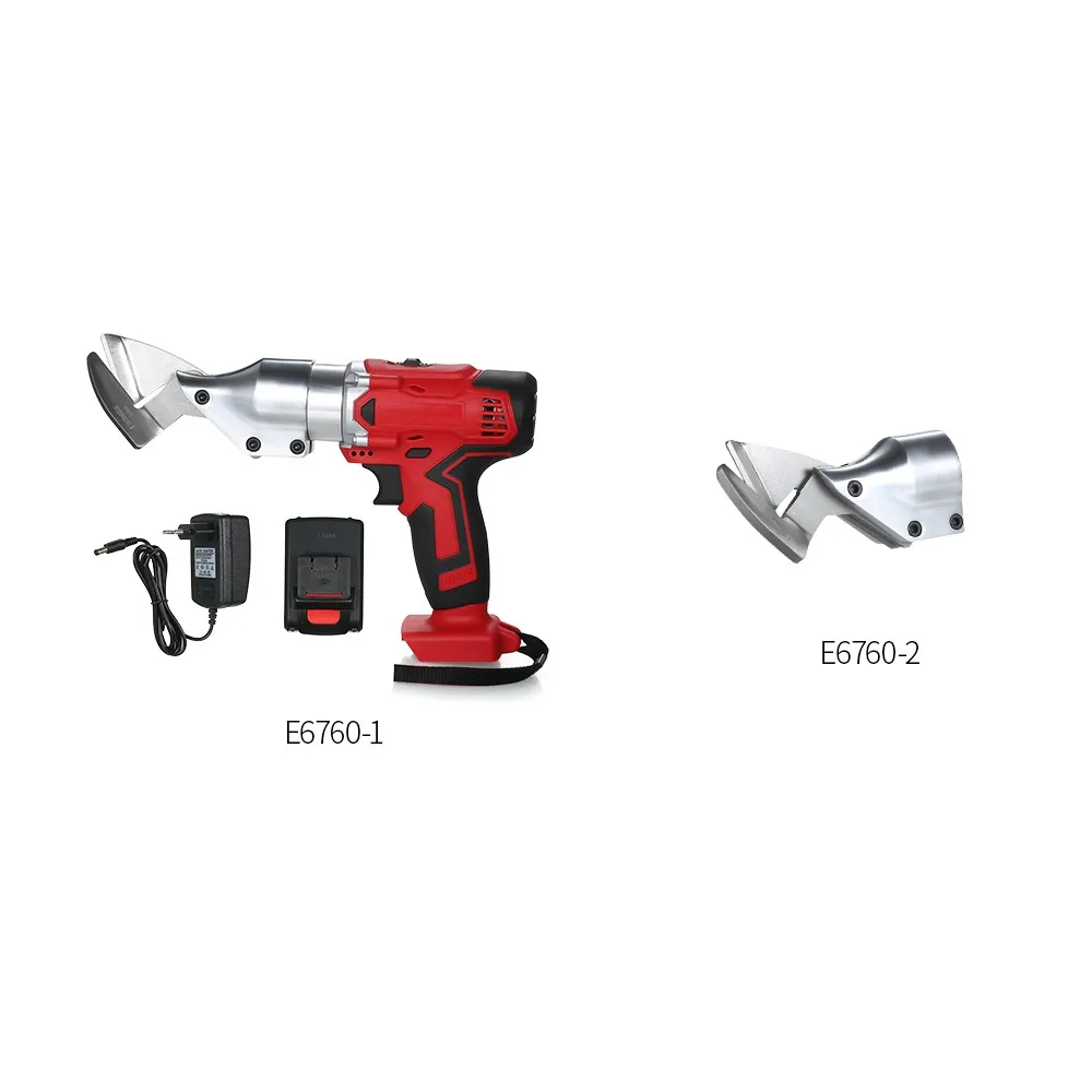 Portable Cordless Rechargeable Lithium-Electric Cutter Scissors Scissor Metal Sheet Shear Scissors Clipper Power Tool 21V