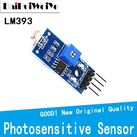 1PCS Photosensitive Brightness Resistance Sensor Module Light Intensity Detect  Resistor Module For Arduino Diy Kit 4PIN LM393